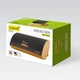 Хлебница Maestro MR-1775-BLACK металлической крышкой и деревянным основанием 33.5×24×16.5 см черная - изображение 5