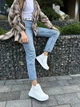 Кросівки жіночі ShoesBand Білі натуральна шкіра флотар демісезонні 37 (24 см) (S94051-1д) - зображення 5