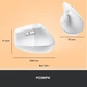 Мишка Logitech Lift Vertical Ergonomic Wireless/Bluetooth White (910-006475) - зображення 9