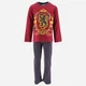 Детская пижама для мальчика Disney Harry Potter HW2115 116 см Темно-красная (3609086787576) - изображение 1