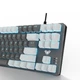 Клавіатура Aula F3287 Keycap KRGD Blue USB UA Grey/White (6948391240954) - зображення 8