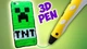 Ручка 3D MINECRAFT ручка 7711 желтая - изображение 2