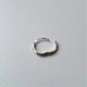 Серебряная сережка кольца 10 мм поштучно серебро 925 56058 0.50г - изображение 2