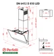 Вытяжка декоративная наклонная Perfelli DN 6452 D 850 IV LED - изображение 10