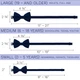Бабочка Bow Tie House большая синий джинс - креп 10475L - изображение 4