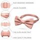 Бабочка Bow Tie House большая атласная Powder Peach 10348L - изображение 2