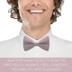 Метелик Bow Tie House маленький Blush Pink - креп 10471S - зображення 5