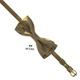 Бабочка Bow Tie House маленькая кожаная Bronze 10374S - изображение 3