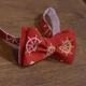 Галстук Bow Tie House Basic бабочка красная с якорем двухсторонняя 05092 - изображение 2