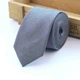 Краватка Bow Tie House Basic вузька сіра замшева тканина 06186 - зображення 1