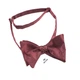 Галстук-бабочка Bow Tie House самовяз атласная бордовая 09890 - изображение 3