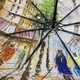 Жіноча парасолька Frei regen напівавтомат із містом зсередини #03031/5 - зображення 6