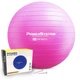 Мяч фитбол спортивный тренировочный для фитнеса Power System PS-4011 Ø55 cm PRO Gymball Pink TR_4011PI-0 - изображение 1