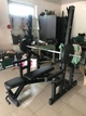 Лавка Black Rock + Стійки Black Rock + Штанга гумова RN-Sport 105 кг з олімпійським грифом - зображення 2
