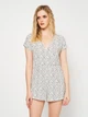 Комбінезон жіночий Stradivarius 6369/820/004 M Білий з чорним (SZ06369820004037) - зображення 1