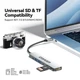 USB-хаб Essager 7 in 1 USB C HUB 60W HDMI 4K, Type-C, USB 3.2, USB 2.0, TF, SD Grey (EHB07-QH0G-Z) - изображение 5
