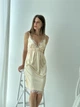 Нічна сорочка жіноча з атласу та мережива Felisiya Lingerie Золотистий 40-з XL (2000000607016) - зображення 3
