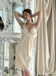 Нічна сорочка жіноча з атласу та мережива Felisiya Lingerie Золотистий 40-з L (2000000606019) - зображення 6