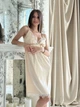 Нічна сорочка жіноча з атласу та мережива Felisiya Lingerie Золотистий 40-з L (2000000606019) - зображення 10