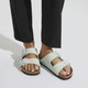 Біркеншток шльопанці Birkenstock Arizona Vegan Matcha екошкіра босоніжки тапки 1024056 жіночі 38 розмір - зображення 1