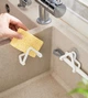 Универсальные держатели для мочалки в раковину NIHESHI Sponge Storage Rack 10435 (Белые) 2шт - изображение 3