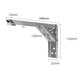 Відкидний механізм столика із нержавіючої сталі ZUOGANG Fold Bracket F14 - 34cm (Slim) Сріблястий (2 шт) - зображення 3