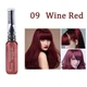 Временная смывающаяся краска для волос красная Wine Red 09 - изображение 4