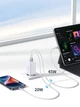Мережевий зарядний пристрій Ugreen CD224/15334 2xUSB-A 1xUSB-C QC4.0 65W GaN Tech Fast White - зображення 6