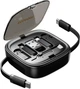 Кабель Essager Type-C to Type-C + Набор переходников коннекторов Multifunctional Retractable Cable Organizer Box Black (ECJHZ-JC01-P) - изображение 1