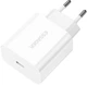 Зарядное устройство Essager Vanjane Travel Phone Charger Set PD20W (no cable) EU White (ECTC-FJB02-P) - изображение 1