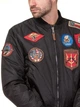Бомбер Top Gun MA-1 Nylon Bomber Jacket with Patches XL Black TGJ1540PBXL - изображение 9