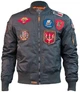 Бомбер Top Gun MA-1 Nylon Bomber Jacket with Patches S Grey TGJ1540PGS - изображение 1