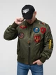Бомбер Top Gun MA-1 Nylon Bomber Jacket with Patches 4XL Olive TGJ1540PO4XL - изображение 5