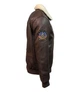 Шкіряна куртка Top Gun Men's Bomber With Removable Fur 3XL Brown TG19113XL - зображення 4