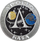 Нашивка Nasa Apollo Grey US19 - зображення 1