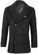 Пальто бушлат Top Gun Men's Wool Military Issue Double Breasted Coat XL Black TGJ1406BXL - изображение 1