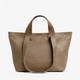 Сумка женская кожаная с двумя парами ручек шоппер средняя Regina Notte Shopper 2771 Темный тауп - изображение 1