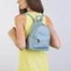 Рюкзак женский кожаный Regina Notte Backpack 01383 Голубой - изображение 2