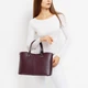 Сумка женская кожаная тоут большая Regina Notte Tote 1651 Бордовая - изображение 2