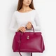 Сумка женская кожаная саквояж большая Regina Notte Travel bag 2479 Винный - изображение 5