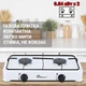 Газова плита Domotec 6602MS на дві конфорки, настільна побутова кухонна піч - зображення 2