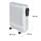 Масляный радиатор Klarstein Thermaxx Elevate Smart 2720 Вт белый (10035276) - изображение 8