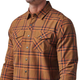 Рубашка 5.11 Tactical Gunner Plaid Long Sleeve Shirt 5.11 Tactical Roasted Barley Plaid L (Ячмінь) Тактична - зображення 5