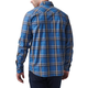 Рубашка 5.11 Tactical Gunner Plaid Long Sleeve Shirt 5.11 Tactical Cobalt Blue Plaid XL (Кобальтово-синій) Тактична - зображення 2