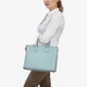 Сумка женская кожаная тоут средняя Regina Notte Tote 01387_m Голубой - изображение 2