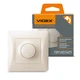 VIDEX BINERA Диммер 600Вт кремовый (VF-BNDM600-CR) (24685) - изображение 1