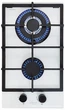 Варочная поверхность газовая Luxor PGM WH 320 Black Ultra White + подставка Wok в подарок белый - изображение 5