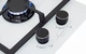 Варочная поверхность газовая Luxor PGM WH 320 Black Ultra White + подставка Wok в подарок белый - изображение 7
