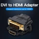 Перехідник конвертер DVI на HDMI converter Vention Bi-directional (HDMI 1.4, Full HD 60Hz). Black - зображення 4