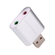 Звуковая плата Kingda B00668 USB 2 Channel mini C-Media chip RTL серебристая - изображение 3